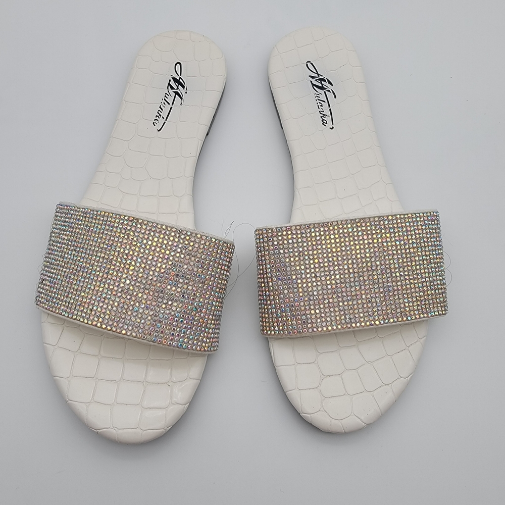 Mulanka Sequined Flat Sandals size 38